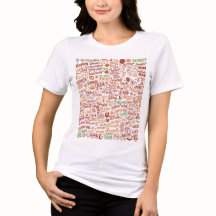 "Herbst Halloween Word Cloud" T - Shirt der Frauen