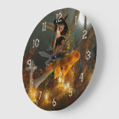 Herbst Hallowes Vorabend Wanduhr (Winkel)