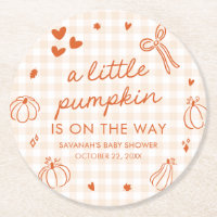 Herbst Handgezeichnete Kleine Kürbis-Baby-Party