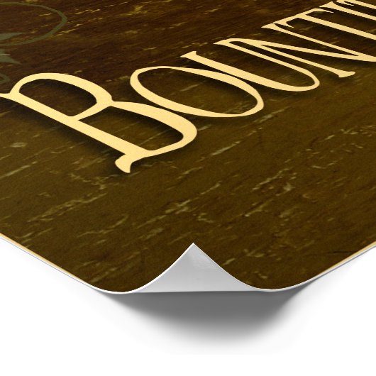 Herbst Harvets Halloween Urkunst Poster (Ecke)