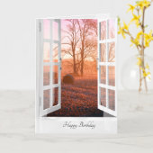 Herbst Hay Bales Geburtstag Karte (Gelbe Blume)