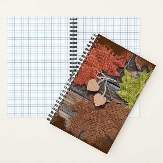 Herbst-Heart-Notebook Notizblock (Innen)