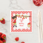 Herbst Herbst Apple picken Afrikaner Amerikaner Serviette (Beispiel)