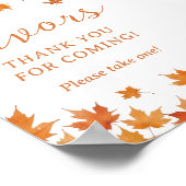 Herbst Herbst Baby Dusche Gefallen Poster (Ecke)