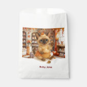 Herbst Herbst Babydusche für Katzenliebhaber Geschenktütchen (Vorderseite)