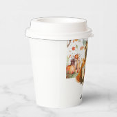 Herbst Herbst Babydusche für Katzenliebhaber Pappbecher (Rechts)