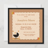 Herbst Herbst Babydusche lädt Gender Neutral ein Einladung (Rückseite)