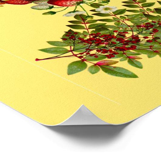 Herbst & Herbst Berry Foliage Poster (Ecke)