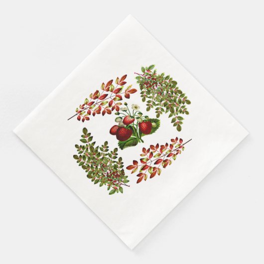 Herbst & Herbst Berry Foliage Serviette (Ecke)