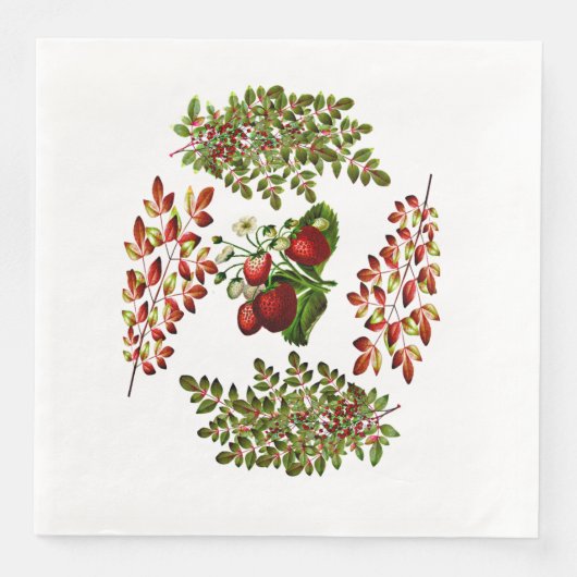 Herbst & Herbst Berry Foliage Serviette (Vorderseite)