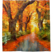 Herbst/Herbst/Blätter/Art Duschvorhang (Vorderseite)