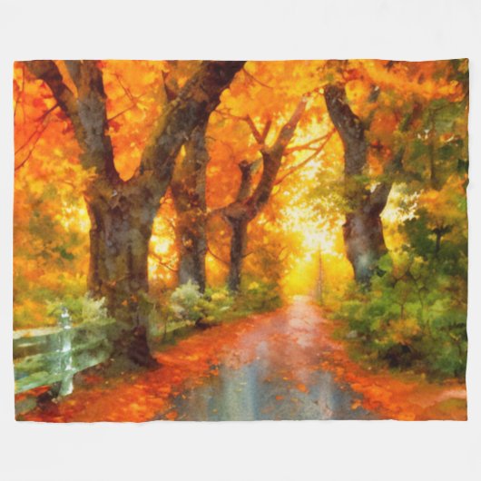 Herbst/Herbst/Blätter/Art Fleecedecke (Vorderseite (Horizontal))