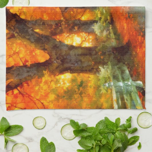 Herbst/Herbst/Blätter/Art Geschirrtuch (Gefaltet)