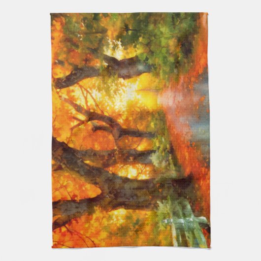 Herbst/Herbst/Blätter/Art Geschirrtuch (Vertikal)