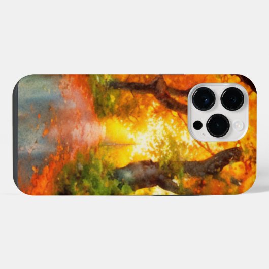 Herbst/Herbst/Blätter/Art iPhone Hülle (Rückseite (Horizontal))