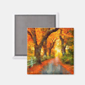 Herbst/Herbst/Blätter/Art Magnet (Vorderseite/Rückseite)