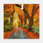 Herbst/Herbst/Blätter/Art Ornament Aus Glas (Rückseite)