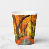 Herbst/Herbst/Blätter/Art Pappbecher (Rückseite)