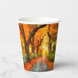 Herbst/Herbst/Blätter/Art Pappbecher