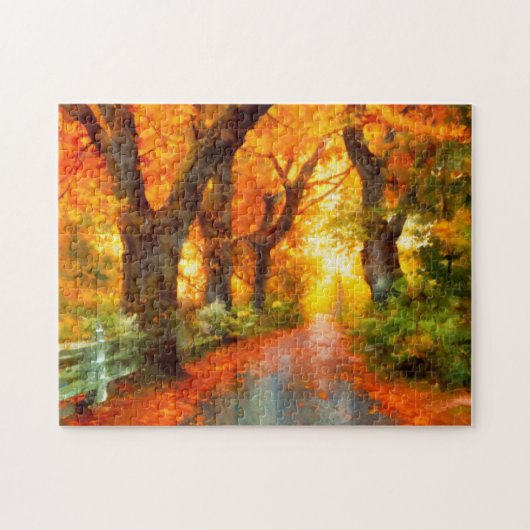 Herbst/Herbst/Blätter/Art Puzzle (Horizontal)