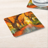 Herbst/Herbst/Blätter/Art Rechteckiger Pappuntersetzer (angewinkelt)