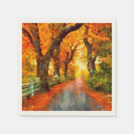 Herbst/Herbst/Blätter/Art Serviette (Vorderseite)