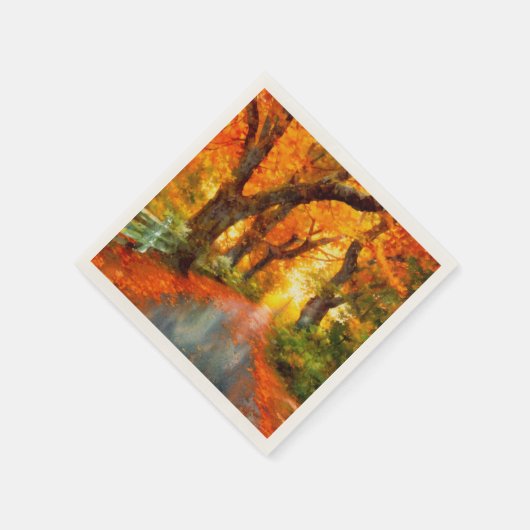 Herbst/Herbst/Blätter/Art Serviette (Ecke)