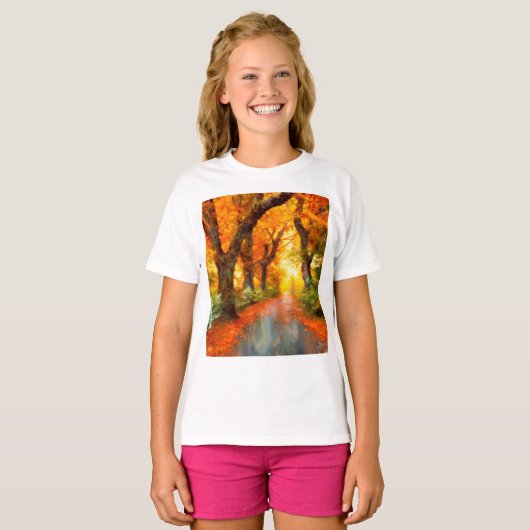 Herbst/Herbst/Blätter/Art T-Shirt (Vorne ganz)