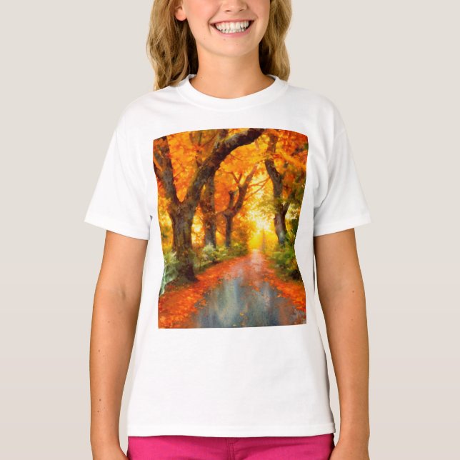Herbst/Herbst/Blätter/Art T-Shirt (Vorderseite)