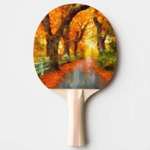 Herbst/Herbst/Blätter/Art Tischtennis Schläger