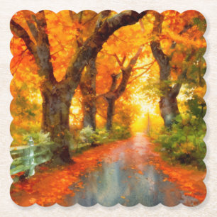 Herbst/Herbst/Blätter/Art Untersetzer