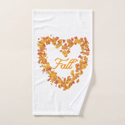 Herbst Herbst-Blätter Badhandtuch Set (Handtuch)