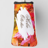 Herbst Herbst Blätter Brown Green Orange Golfer Lo Golf Headcover (Rotieren 90)