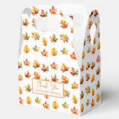 Herbst Herbst Blätter Danke Baby Dusche Geschenkschachtel (Geöffnet)