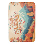 Herbst/Herbst/Blätter/farbig Badematte (Vorderseite Vertikal)