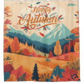 Herbst/Herbst/Blätter/farbig Duschvorhang (Vorderseite)