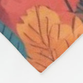 Herbst/Herbst/Blätter/farbig Fleecedecke (Ecke)