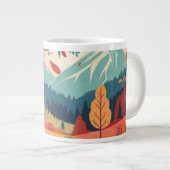 Herbst/Herbst/Blätter/farbig Jumbo-Tasse (Vorderseite Rechts)