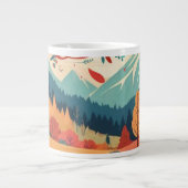 Herbst/Herbst/Blätter/farbig Jumbo-Tasse (Vorderseite)