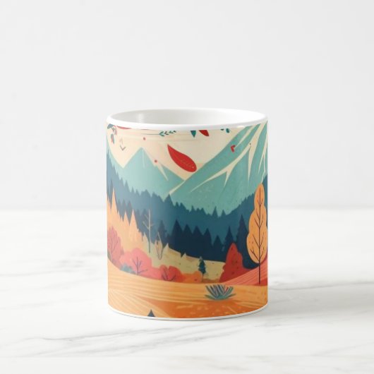 Herbst/Herbst/Blätter/farbig Kaffeetasse (Mittel)