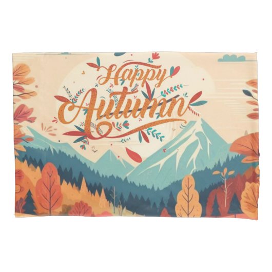 Herbst/Herbst/Blätter/farbig Kissenbezug (Vorderseite)