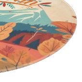 Herbst/Herbst/Blätter/farbig Schneidebrett (Ecke)
