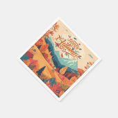 Herbst/Herbst/Blätter/farbig Serviette (Ecke)