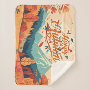 Herbst/Herbst/Blätter/farbig Sherpadecke