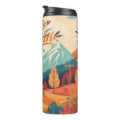 Herbst/Herbst/Blätter/farbig Thermosbecher (Nach rechts gedreht)