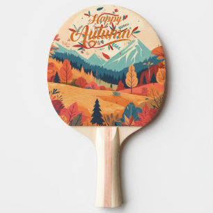 Herbst/Herbst/Blätter/farbig Tischtennis Schläger