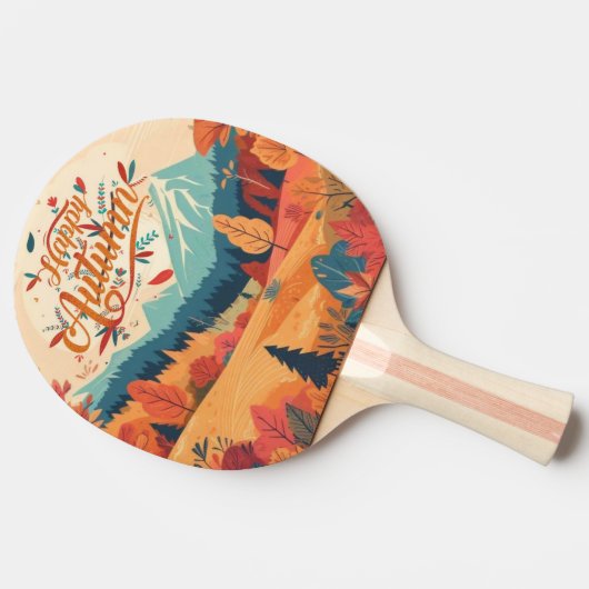 Herbst/Herbst/Blätter/farbig Tischtennis Schläger (Seitenansicht)