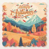 Herbst/Herbst/Blätter/farbig Untersetzer (Vorderseite)