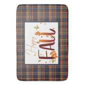 Herbst/Herbst/Blätter/Kariert Badematte (Vorderseite Vertikal)