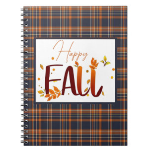 Herbst/Herbst/Blätter/kariert Notizblock